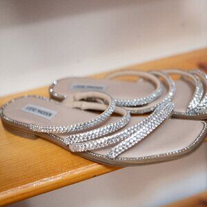 Steve Madden Size 8.5 Sparkly Nude Sandal